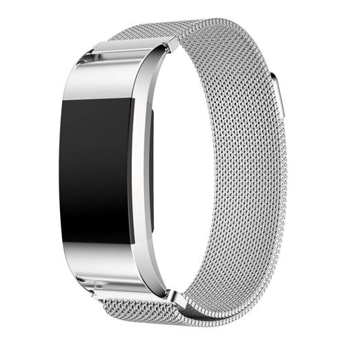 

Replaceable Stainless Steel Metal Watch Band Strap For Fitbit Charge 2 - Silver