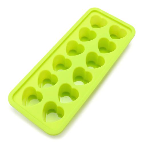 

12 Mini Ice Cubes Trays Silicone Ice Cube Mold - Green