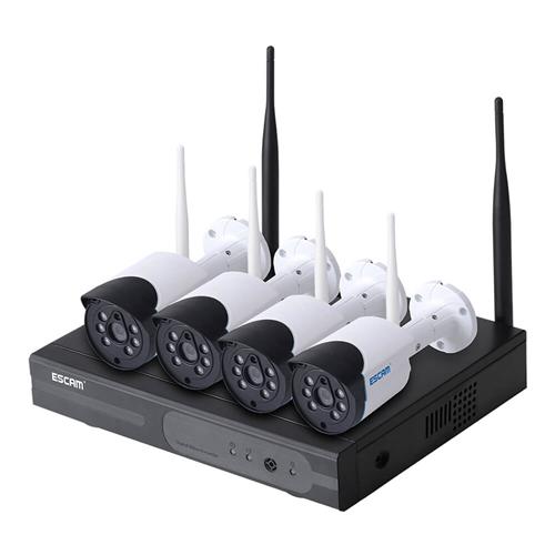 

ESCAM WNK404 4CH WiFi IP Cameras and 1CH WiFi NVR 720P Wireless NVR Kit