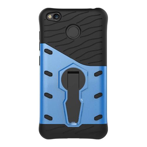 

Armour Series Protective Phone Case 360 Degree Rotating Bracket Stand Cover Screen Protector For Redmi 4x - Blue