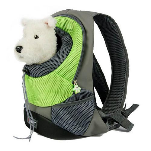 

Pet Carrier Backpack Puppy Handbag Sided Bag Large Size - Green