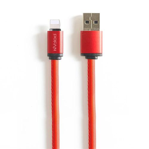 

Red Pofan PO7 USB to 8 Pin Data Cable 1m Hot Feeling Discoloration Red To Yellow Charging Cable
