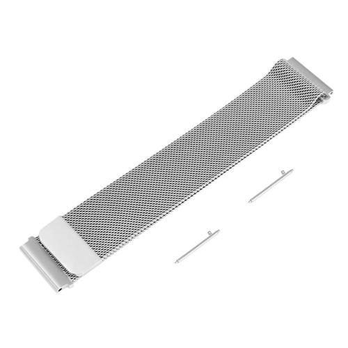

Universal 22mm Replacement Metal Milan Magnetic Suction Watch Bracelet Strap Band For Xiaomi Huami Amazfit Makibes EX18 GV01 GV02 GV68 - Silver