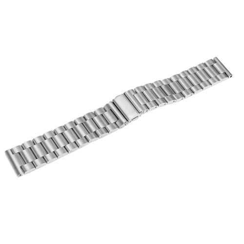 

Universal 22mm Replacement Stainless Steel 316L Watch Bracelet Strap Band For Xiaomi Huami Amazfit Makibes EX18 GV01 GV02 GV68 - Silver
