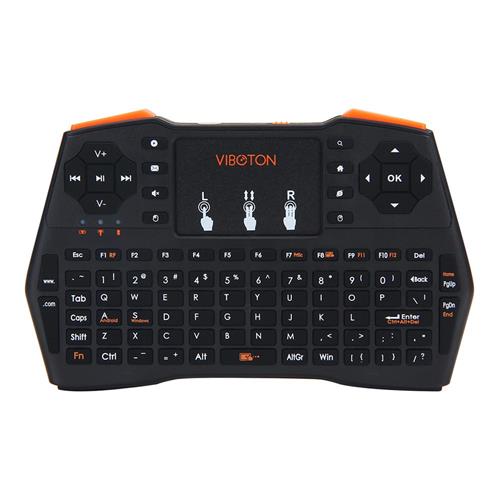 

VIBOTON i8 Plus Handheld 2.4G Wireless Keyboard Touch Gamepad With Battery - ENGLISH VERSION BLACK