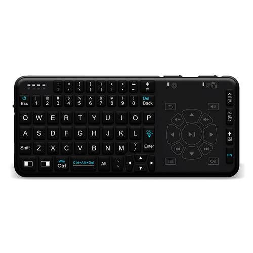 

Rii RT504 Multimedia 2.4G Wireless Keyboard with Touchpad Combo Handheld Keyboard for PC HTPC IPTV Andorid TV Box - Black