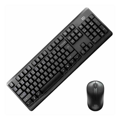 

G9100C Wireless Keyboard + Mouse Kit for Desktop QWERTY 107 Keys 36 Months Standby - Black