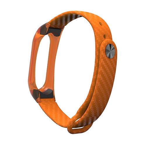 

Xiaomi Mi Band 2 3D Watchband Stylish Silicone Replacement Wristband Strap - Orange