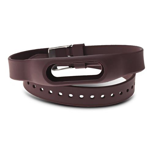 

Extra Long Watch Strap for Xiaomi Mi Band 2 Silicone Replacement Wristband - Coffee