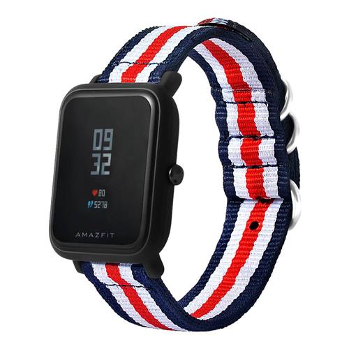 

Canvas Stylish Replacement Strap for Xiaomi Huami Amazfit Bip - Tri-color