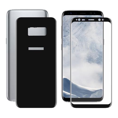 

Black Galaxy S8 Glass Film ENKAY Hat-Prince 0.26 mm 2.5D Explosion-proof Membrane Screen Film Front + Back Screen Protector
