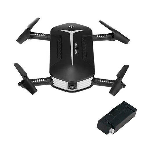 

JJRC H37  Baby Elfie WIFI FPV Foldable Drone + Extra 3.7V 400mAh Li-po Battery - Black