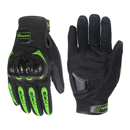 

Riding Tribe MCS-17 Long Finger Motorcycle Racing Gloves Anti-slip Touch Screen Gloves for Motorbike L - Green