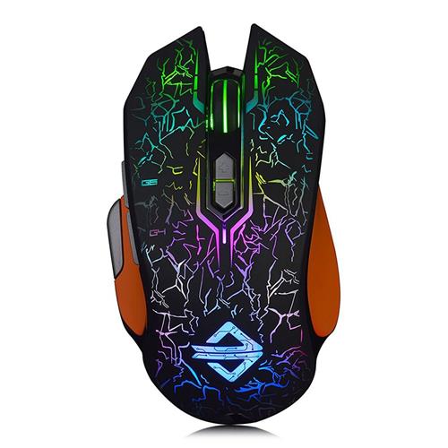 

Ajazz GT Wired Gaming Mouse Ergonomic 9 Buttons Programmable RGB Backlight 4000 DPI Streamer Version - Black