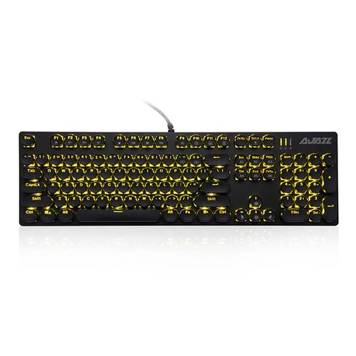 

Ajazz ROBOCOP Wired Mechanical Gaming Keyboard Backlights Black Switch 104 Keys Round Keycap Anti-ghosting - Black