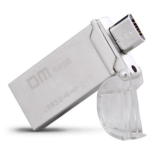 

DM PD009 OTG USB 3.0 Micro USB 64GB USB Flash Drive - Silver