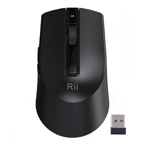 

Rii M08 Wireless Mouse 2.4GHz 3200 DPI With Nano Receiver 6 Buttons - Black