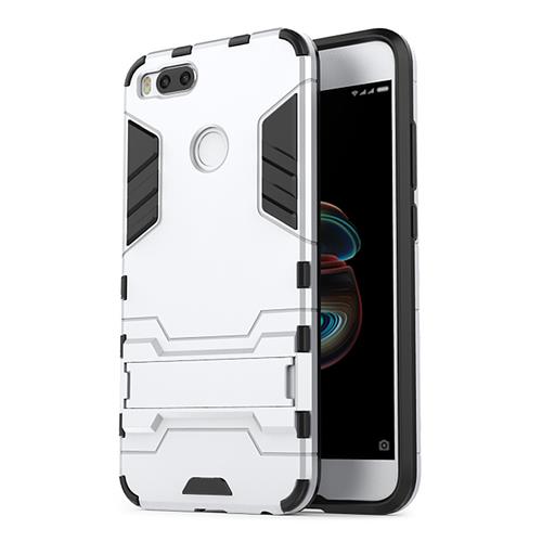 

Silver Xiaomi Mi 5X / A1 Case Armour 2-in-1 Protective Phone Case Bracket Stand Back Cover