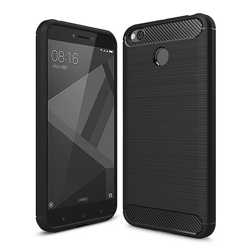 

Black Xiaomi Redmi 4X High Quality Brushed Carbon Fiber Drop Resistance Phone Case