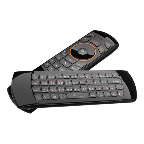 

Rii Mini i25 6-Axis Gyro 2.4Ghz Russian Version Wireless Air Mouse QWERTY Keyboard IR Learning Remote Control for Windows/Mac OS/Linux/iOS/Android Systems - Black
