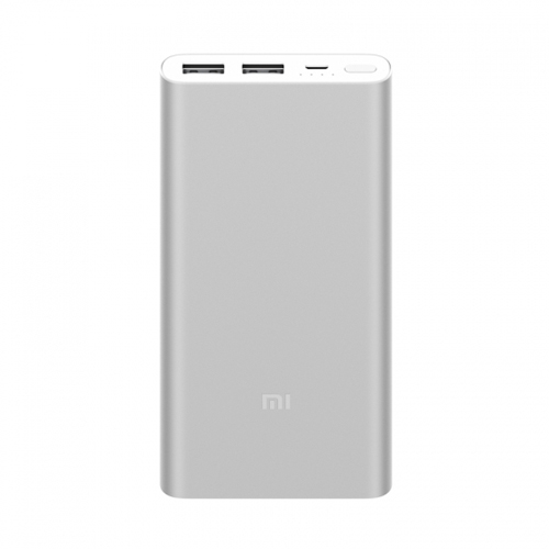 

New Xiaomi Power Bank 2 10000mAh Dual USB Ports Two-way Quick Charge - Silver