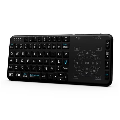 Rii Mini I Wireless Remote Backlit Touchpad Keyboard Black