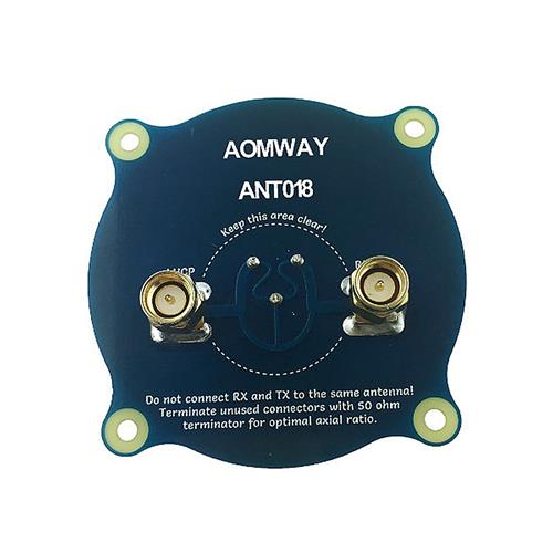 

Aomway ANT018 5.8G 8dBi Triple Feed Patch-1 LHCP/RHCP FPV Pagoda Antenna - RP-SMA Male