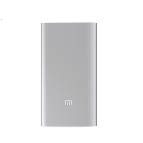 

Original Xiaomi 5000mAh 9.9mm Ultra-thin Mobile Power Bank Li-Polymer Battery - Silver