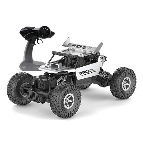 

Flytec 9118 1:18 2.4G 4WD Alloy Large Foot Off-road RC Climbing Car RTR - Silver