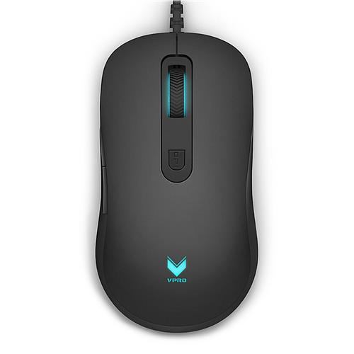 

Rapoo V22 A3050 Wired Gaming Mouse RGB Backlight 8 DPI Modes 7 Programmable Buttons With Sided Buttons - Black