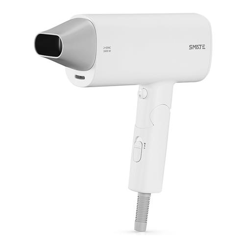 

Xiaomi Smate SH-A161 Hair Dryer 1600W Double Negative Ions 2 Speed Temperature with Nozzle Collapsible Hair Dryer -White