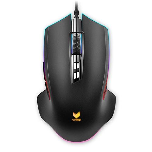 

Rapoo V20 Pro Wired Gaming Mouse With RGB Backlihgt 9 Buttons Programmable Accurate Cursor - Black