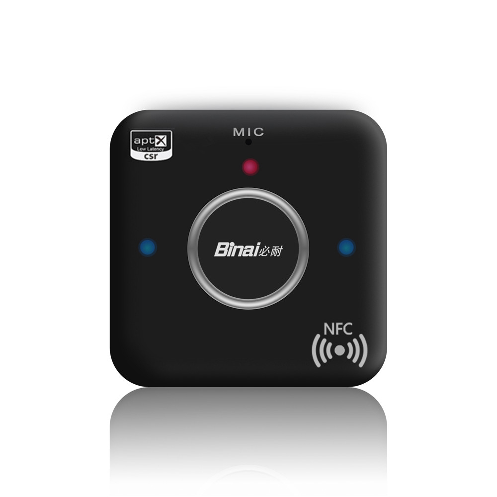 

Binai B22 G7 Plus Bluetooth Adapter with Mic NFC Connect HiFi Music
