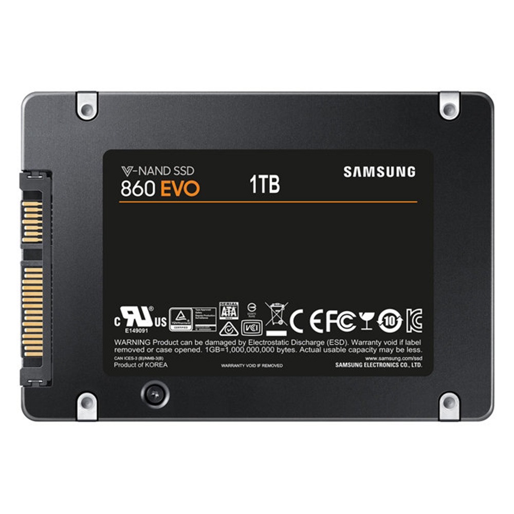 

Original Samsung 860 EVO 1TB SATA3 SSD 2.5 Inch Read 550MB/s - Black