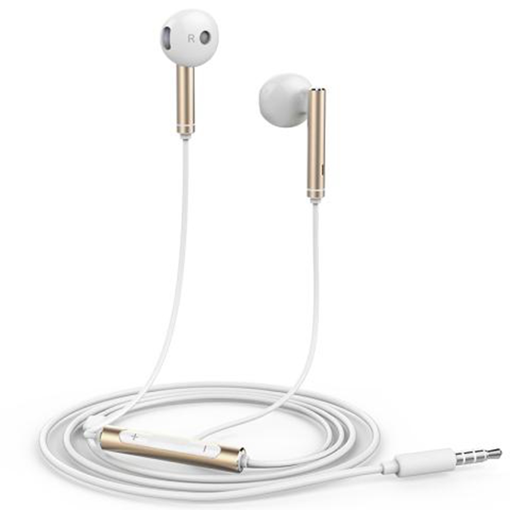 

Huawei AM116 Half In-ear Headphones with Mic Volume control - Gold