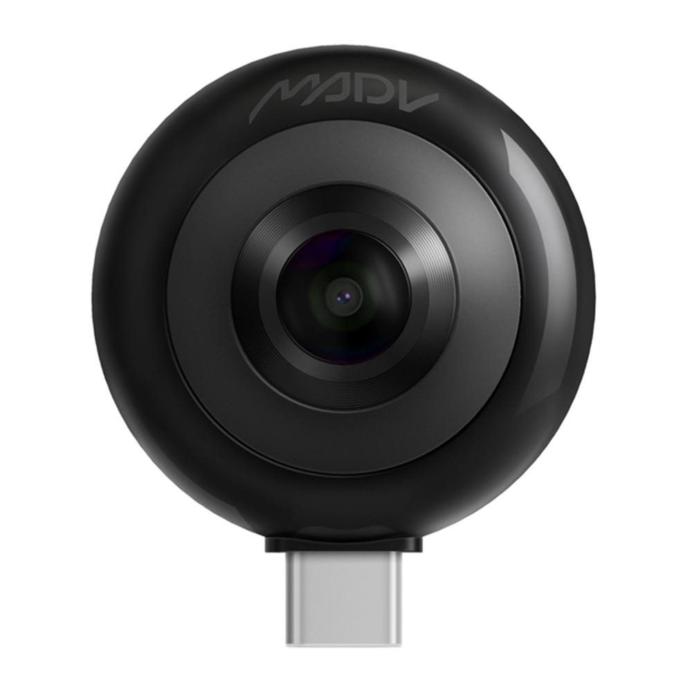 

Xiaomi MADV Mini Panoramic Camera Dual 13MP Lenses 210 Degree Wide Angle For Android Type-C Interface - Black