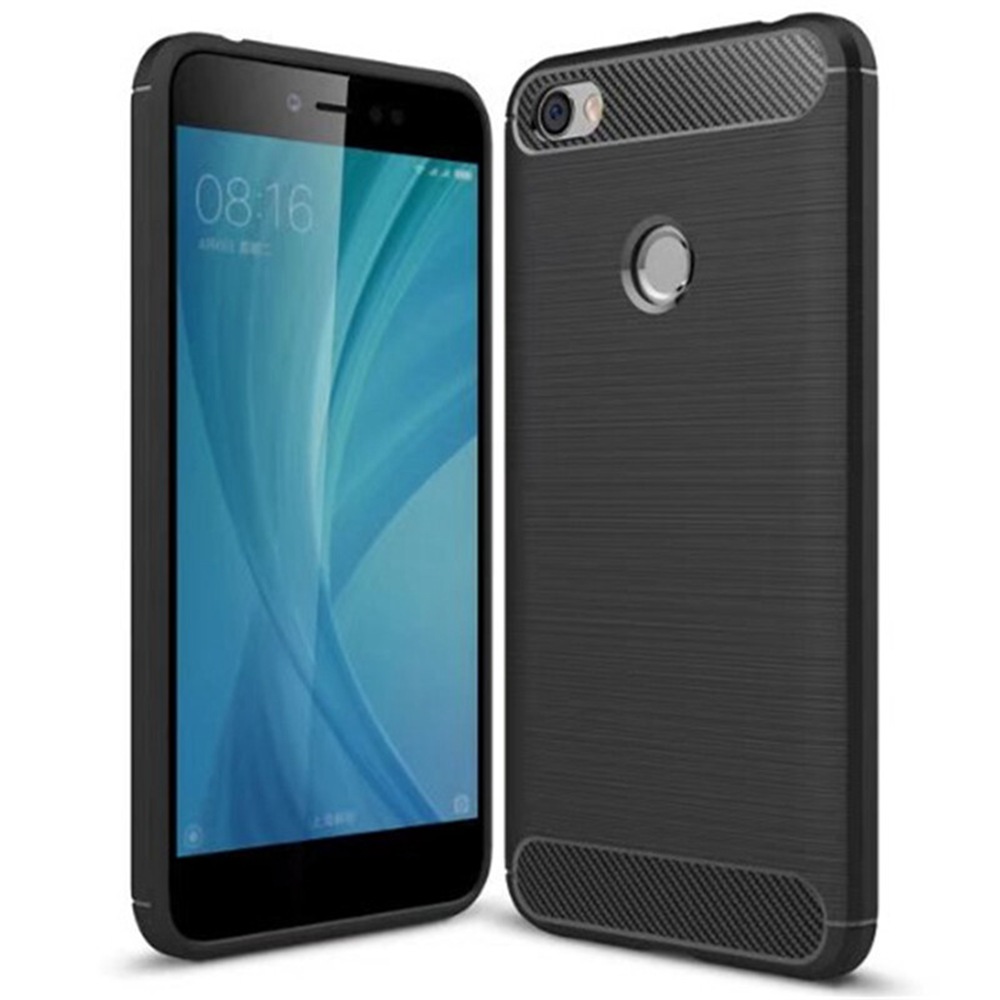 

Black Xiaomi Redmi Note 5A 2+16GB Version High Quality Brushed Carbon Fiber Drop Resistance Phone Case