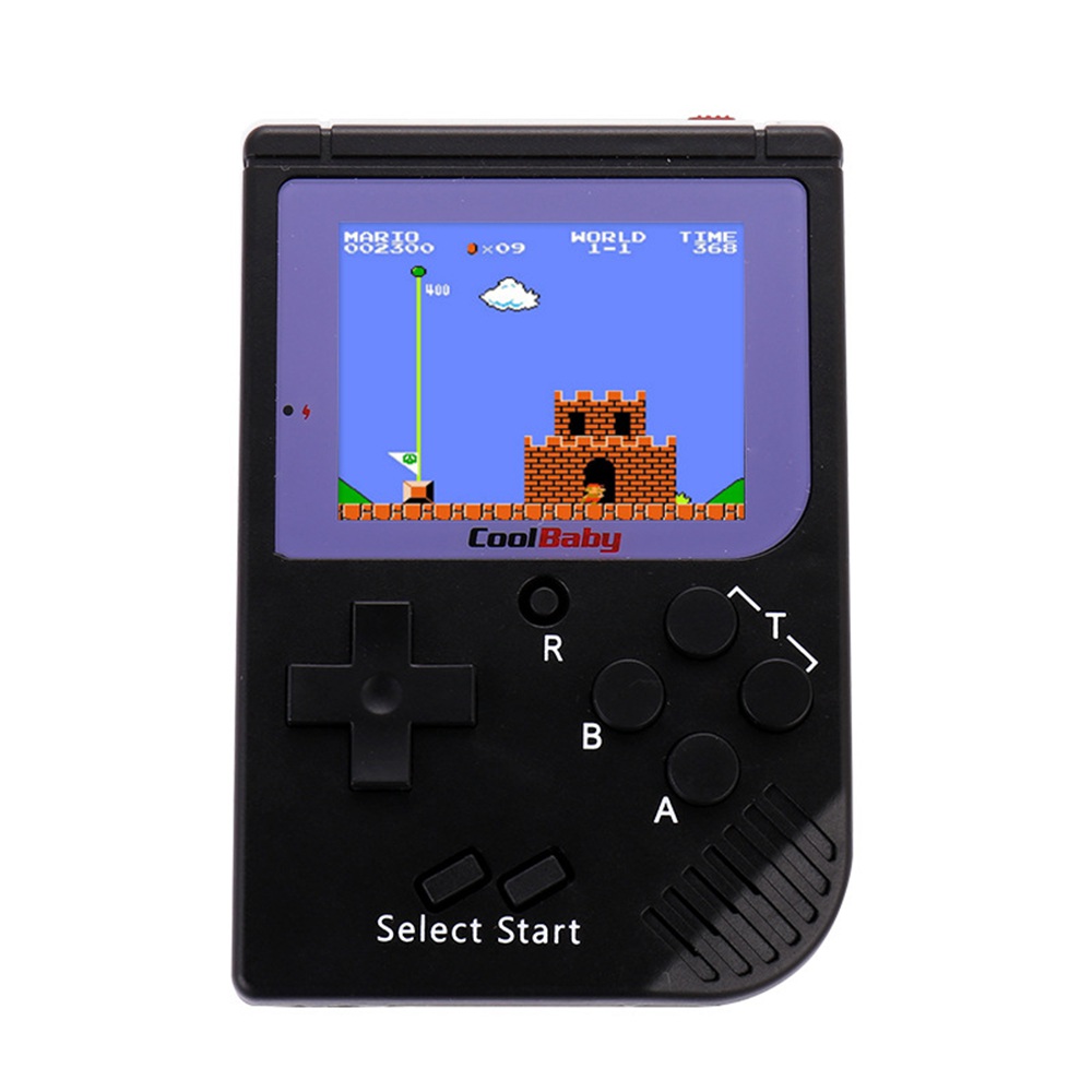

Coolbaby RS-6 Mini Retro Handheld Game Console 2.5 inch LCD Built-in 129 Games - Black