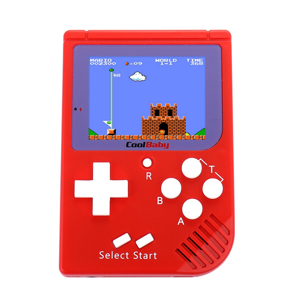 

Coolbaby RS-6 Mini Retro Handheld Game Console 2.5 inch LCD Built-in 129 Games - Red