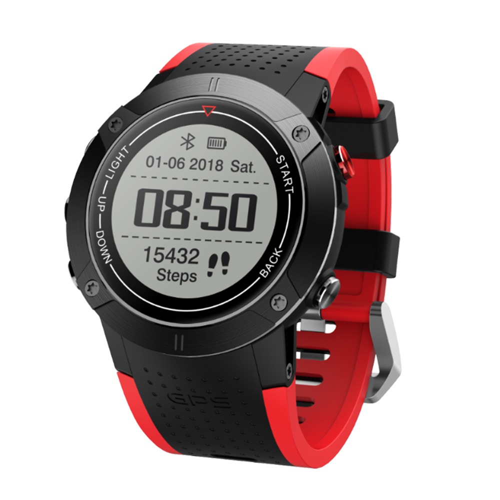 

Makibes DM18 Smartwatch Dynamic Heart Rate Monitor IP68 Water Resistant LED Screen GPS Multi-Sport Mode - Red