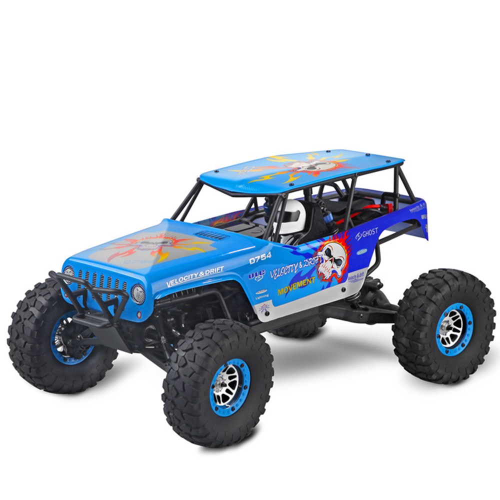 

Wltoys 10428A 1:10 2.4G 4WD 30km/h with 540 Brushed Motor Climbing Truck RC Car RTR - Blue