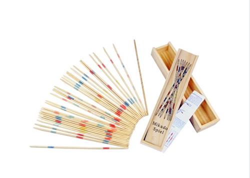 

Traditional Baby Educational Sticks Mikado Spiel Pick Up Sticks With Box Game - Wood Color