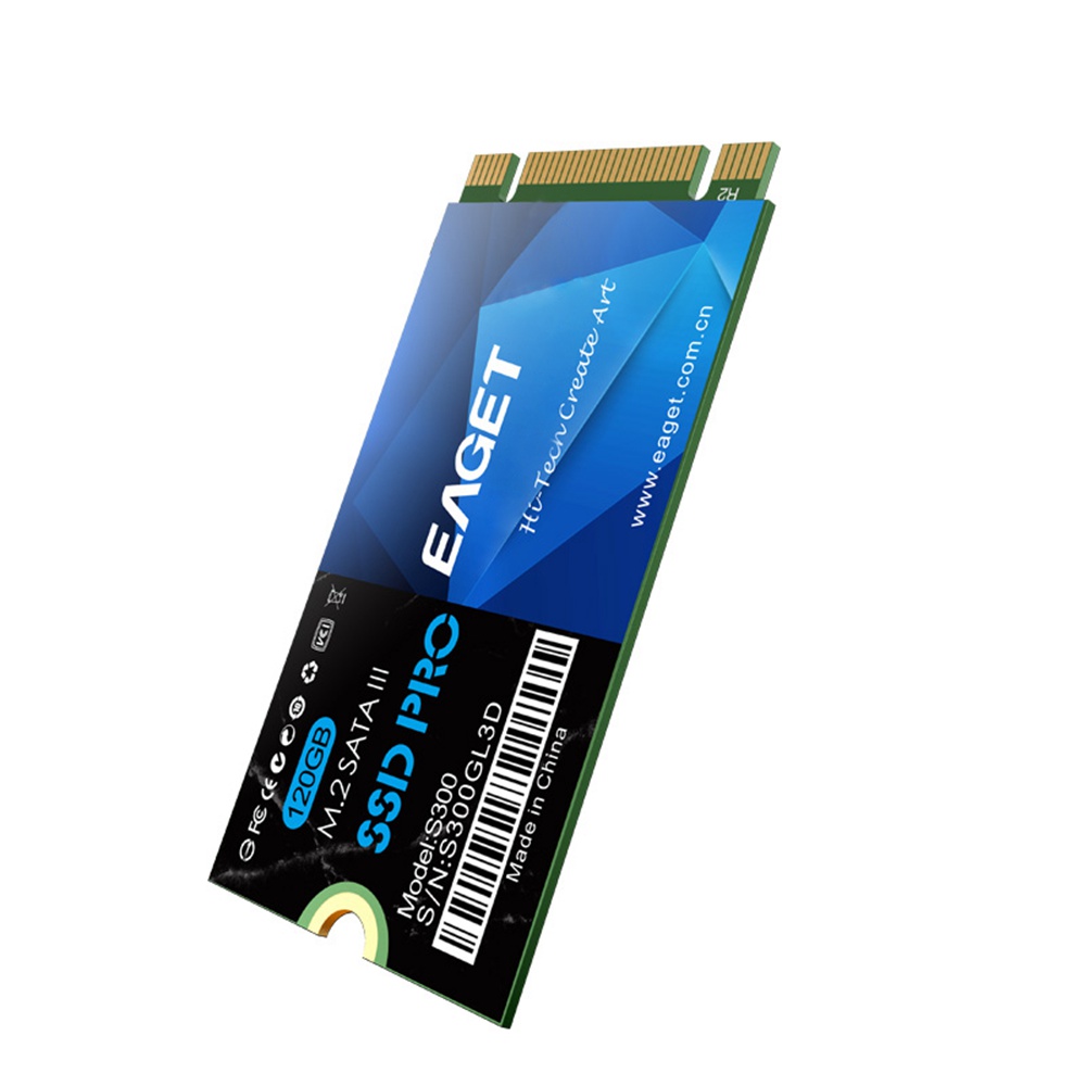 

EAGET S300 M.2 2242 120G SSD With SATA3 6Gb/s Interface Reading Speed 460MB/s For Laptops - Blue