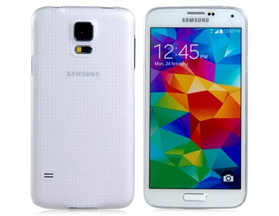 

Ultra-slim Matte Plastic Case for Samsung Galaxy S5 I9600 - Transparent White