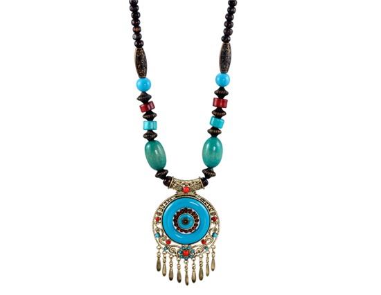 

Bohemian National Wind Long Paragraph Exaggerated Bell Retro Necklace