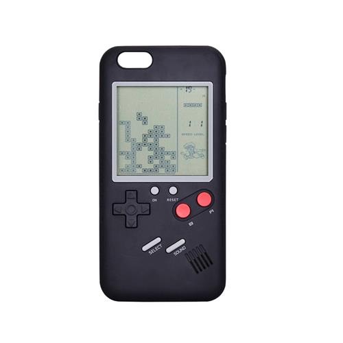 

2-in-1 Tetris Game Phone Case For For iPhone 6/6S Can Play Little Game - Black