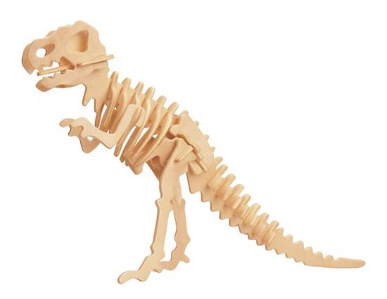 

D-14-1 DIY 3D Wooden Dinosaur Animal Puzzle Mini Tyrannosaurus Rex Model Safe Friendly-environmental Simulation Intellig