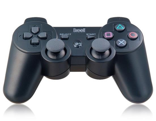 Six-Axis DualShock Wireless Bluetooth Gamepad for PlayStation 3 Controller - Black