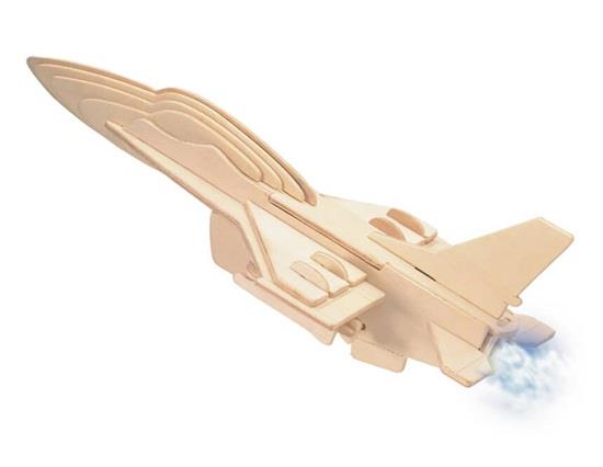 

G-P040 3D DIY Wooden Puzzles Mini F-16 Fighter Plane Model Safe Friendly-environmental Simulation Intelligence Toys