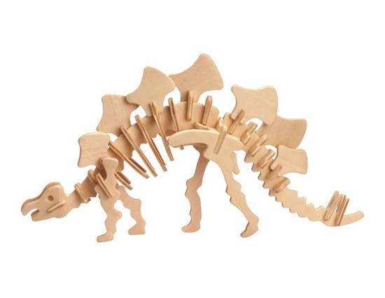 

DIY 3D Wooden Puzzle Mini Stegosaurus Model Safe Friendly-environmental Simulation Intelligence Toys For Kids Children
